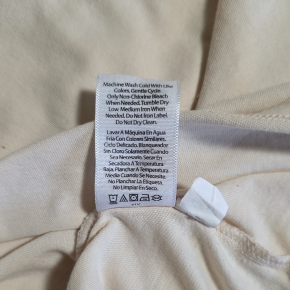 Boys Beige Basic Cotton T Shirt XL 14-16 Wonder Nation - Picture 6 of 6